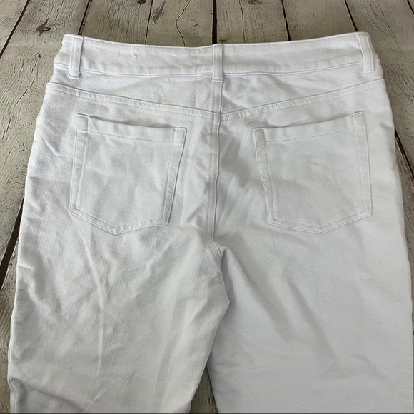 Chico’s Zenergy White Cotton Cropped Pants Size 8 - Picture 4 of 10